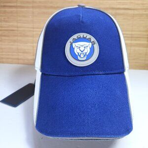 Jaguar Growler Hat Cap Blue and White One Size Adjustable Rubber Logo New